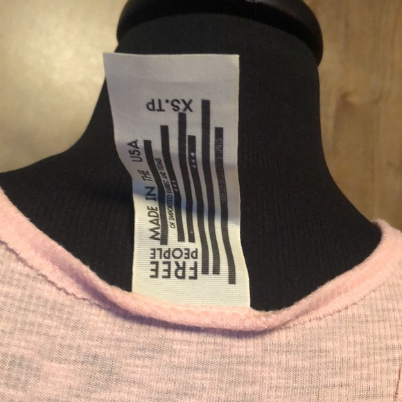 Pretty Peach FREE PEOPLE Tank Top made in the USA - Picture 4 of 7